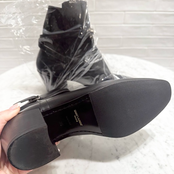 Saint Laurent Leather Ankle Boots - Picture 6 of 8